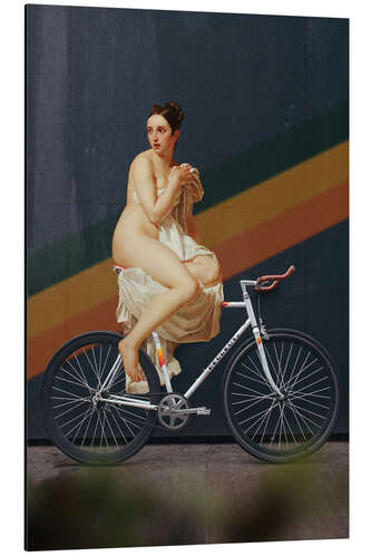 Aluminium print I want to ride my bike