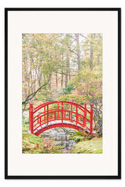 Gerahmter Kunstdruck Die japanische Brücke