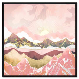 Gerahmter Kunstdruck Sommersonnenaufgang