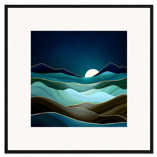 Framed art print Moonlit Vista