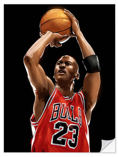 Selvklebende plakat Michael Jordan