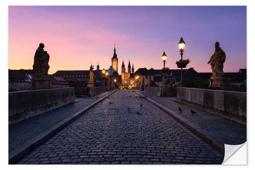 Wall sticker Wurzburg at dusk