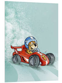 Foam board print Tiger racing car