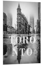 PVC-tavla Cities in the rain: Toronto