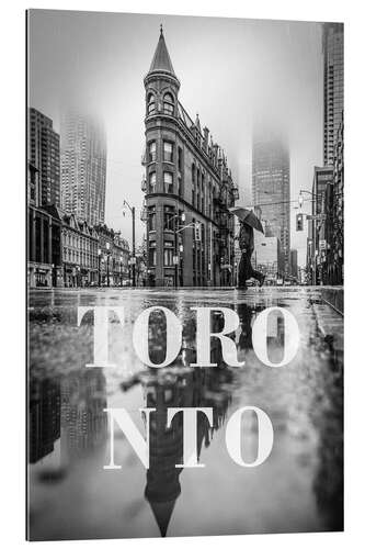 Gallery print Cities in the rain: Toronto