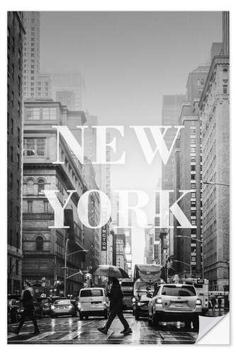 Sisustustarra Cities in the rain: New York