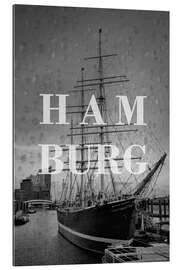 Gallery print Cities in the rain: Hamburg