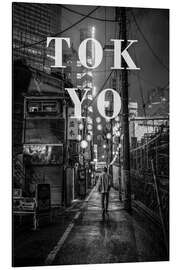 Magnettafel Städte im Regen: Tokyo