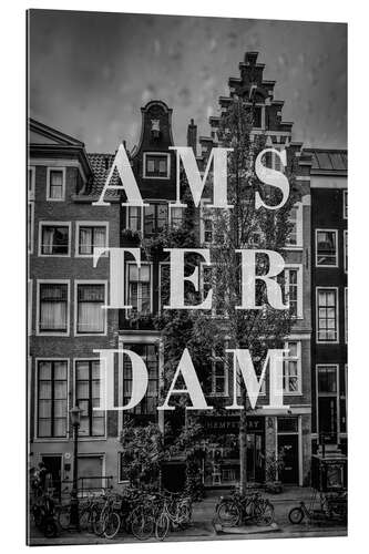 Gallery print Cities in the rain: Amsterdam