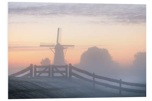 Foam board print Windmill the Vlinder in the Betuwe