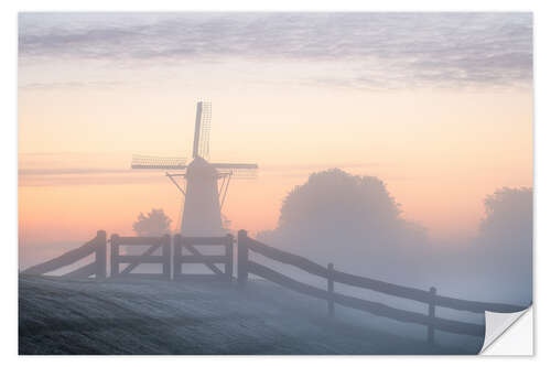 Självhäftande poster Windmill the Vlinder in the Betuwe