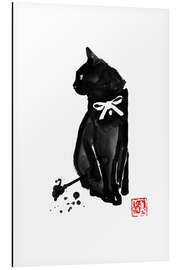 Magnettafel Katze mit Schleife