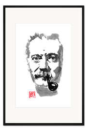 Gerahmter Kunstdruck Georges Brassens