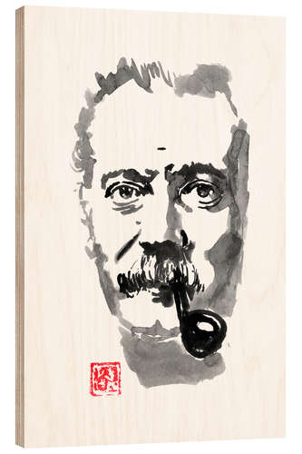 Holzbild Georges Brassens