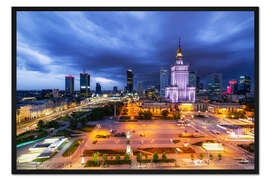 Gerahmter Kunstdruck Kulturpalast, Warschau