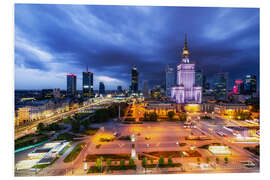 Foam board print Palace of Culture, Warsaw