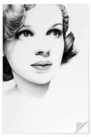 Selvklæbende plakat Judy Garland II