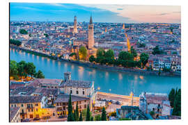 Magnettafel Verona am Abend