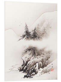 Foam board print Snow landscape