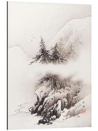 Magnettafel Schneelandschaft