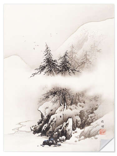 Wall sticker Snow landscape