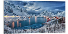 Gallery print Reine at the blue hour