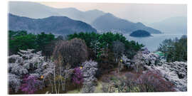 Tableau en verre acrylique Printemps à Fuji Hakone