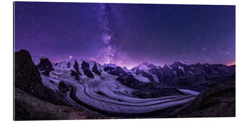 Galleritryk Star rain over the glacier