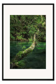 Gerahmter Kunstdruck Idylle am Fluss