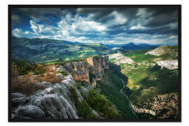 Gerahmter Kunstdruck Verdonschlucht