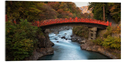 Acrylic print Japanese bridge