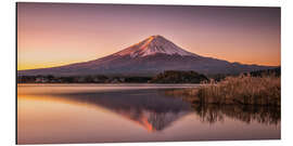 Alubild Berg Fuji am Morgen