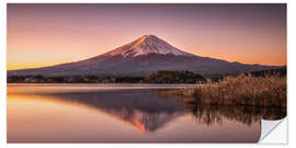 Adesivo murale Monte Fuji al mattino