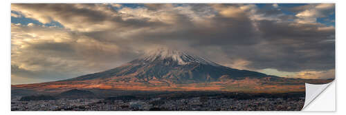 Wandsticker Mount Fuji Panorama