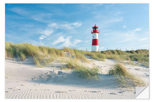 Selvklebende plakat List Ost lighthouse on Sylt