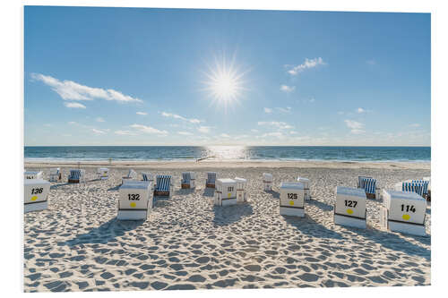 Foam board print Beach vacation on Sylt