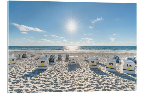 Tableau en plexi-alu Vacances à la plage sur l’île de Sylt