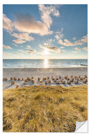 Wandsticker Strandkörbe auf Sylt