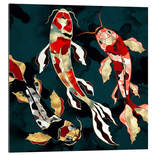 Gallery Print Metallische Koi I