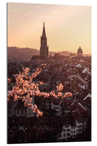 Gallery print Old town of Bern during a spring sunset