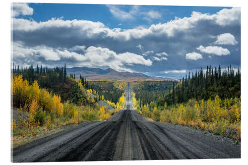 Acrylic print Dempster Highway in autumn