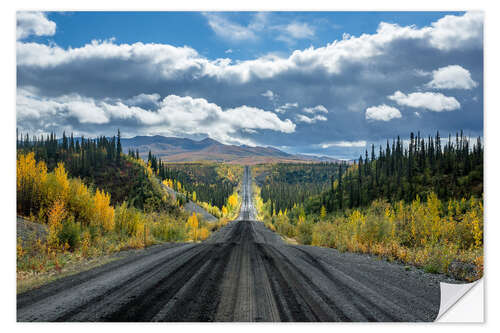 Wall sticker Dempster Highway in autumn