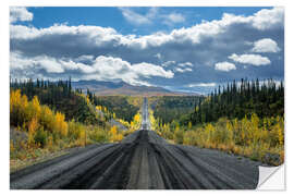 Wall sticker Dempster Highway in autumn