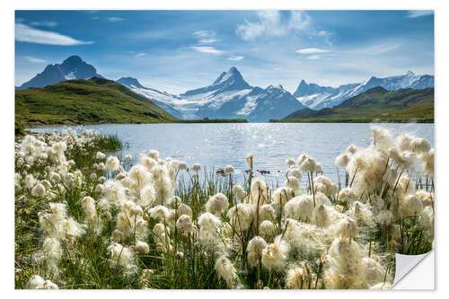 Naklejka na ścianę Bachalpsee with Schreckhorn near Grindelwald