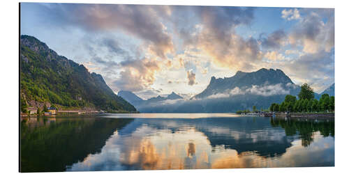 Cuadro de aluminio Humor matutino en el lago Traunsee