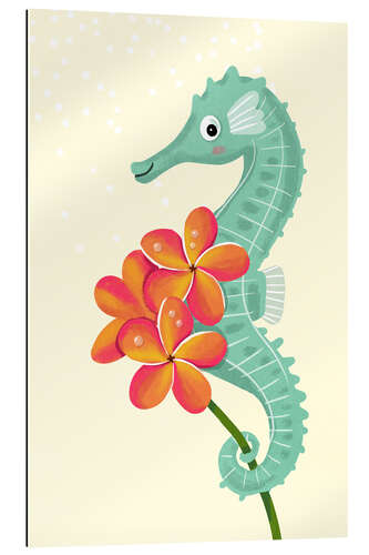 Gallery print Flowerpower seahorse