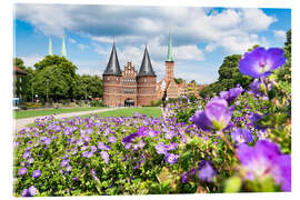 Acrylglas print Holstentor in Lübeck