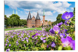 Quadro em plexi-alumínio Holstentor em Lübeck