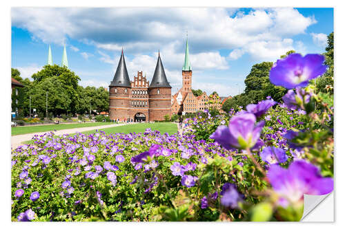 Naklejka na ścianę Holstentor in Lübeck