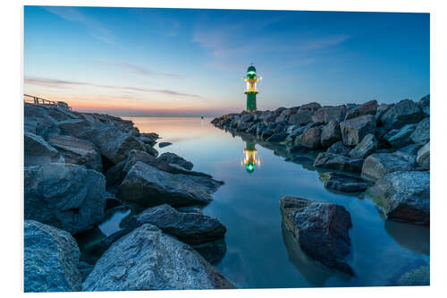 Hartschaumbild Westmole Warnemünde